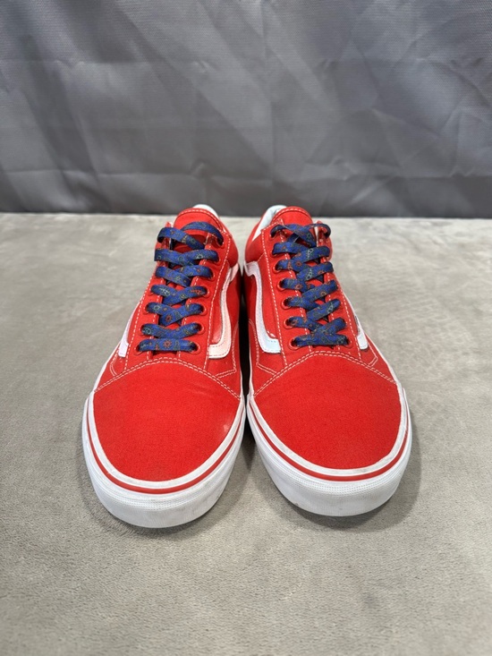 Vans Red & White Old Skool Sneakers - Picture 6 of 11